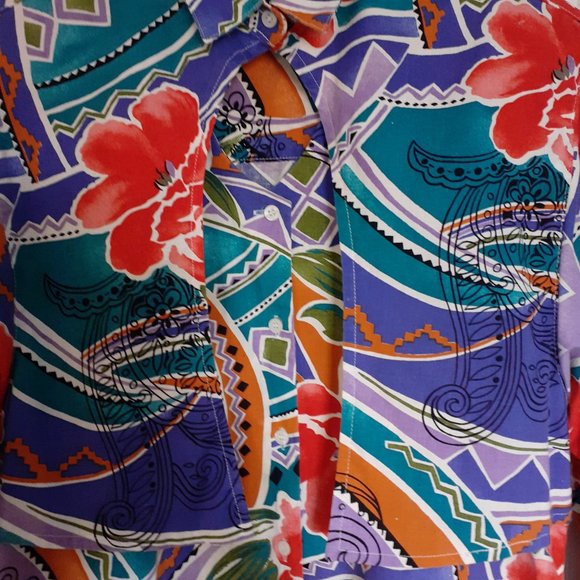 Vintage Frontier Series Faux Bolero Button Up Western Shirt Neck Cutout Size XL - Picture 6 of 13